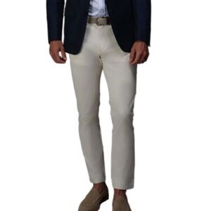 Collars & Co. CEO Chino Five Pocket Cotton Stretch Pants - Stone 40x32